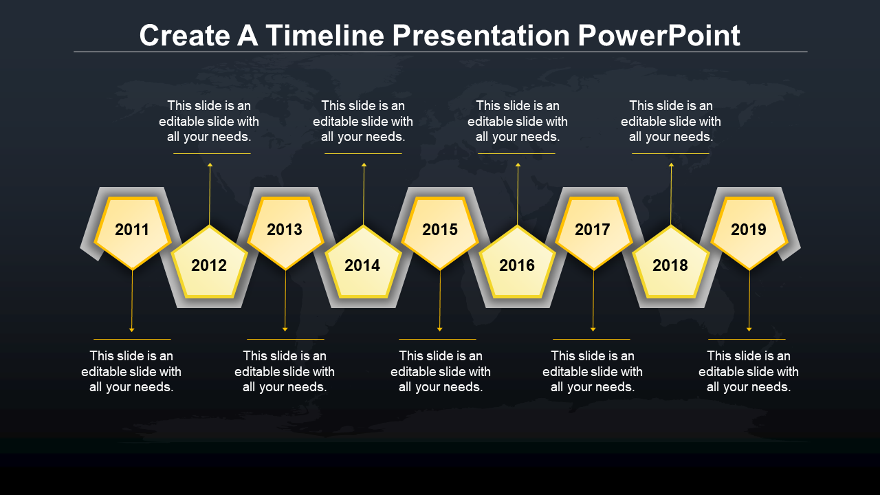Our Predesigned Timeline Presentation PowerPoint Template